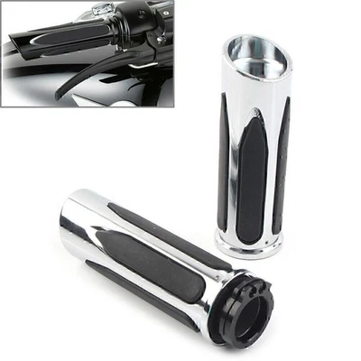 Pair Handlebar Hand Grips For Harley Touring Road Electra Glide Softail Breakout - Bild 1 von 4