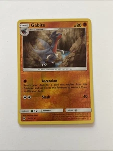 Gabite 61/131 Rev Reverse Holo SM Forbidden Light Pokemon NM - Picture 1 of 2