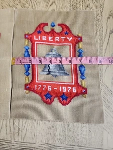 Vintage Liberty Bell 1776 Handarbeit Handarbeit Handarbeit Zweihundertjahrfeier Nadelspitze 100% Wolle - Bild 1 von 7