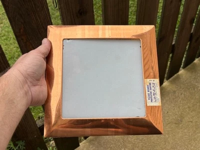 Vintage NOS MCM 1960s Progress Lighting P6630-13 COPPER Recessed Light COVER 10" - Image 1 of 4