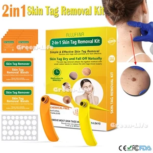 2in1 Skin Tag Remover Removal Kit Repair Patches MD-LG 2mm-8mm Safe Painless SS - Foto 1 di 8