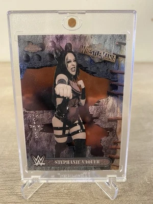2025 Topps Chrome Cactus Jack Wrestlemania Base Stephanie Vaquer #79 - Image 1 of 2