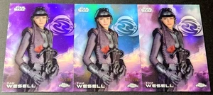 2025 Topps Chrome Star Wars Blue /150 Zam Wesell Purple /199 Refractor #199 - Picture 1 of 2