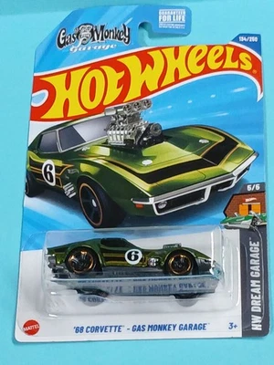 Corvette Gas Monkey Garage #134 Hot Wheels '68 Foto 1 de 2