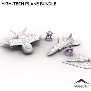 High-Tech Plane Bundle - Small Scale Mech Wargames 6mm 8mm - Picture 1 of 10