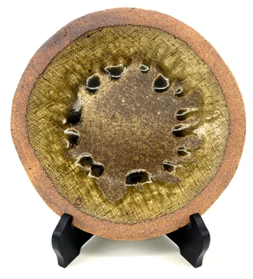 Plato de cerámica vintage de Japón arte artesanal decoración interior plato de exhibición Foto 1 de 4