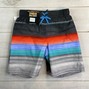 Lot of 2 ZeroXposur Boys M 10-12 Swim Trunks Surf Board Shorts UPF 50 Sharks NWT - Picture 1 of 6