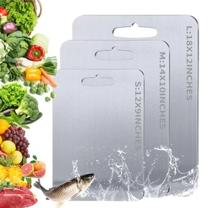 Titanium Cutting Boards for Kitchen, Pure cut Titanium Cutting Board Double S... - Bild 1 von 6