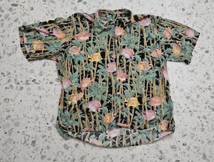 Reyn Spooner x Miles Multicolor Floral  Fish B/D Short-Sleeve Shirt Mens XL - Picture 1 of 12