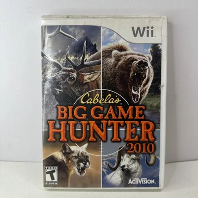 Cabela's Big Game Hunter 2010 Nintendo Wii Complete w/ Manual Tested Activision - Image 1 of 4