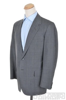 Blazer Abrigo Deportivo Chaqueta OXXFORD CLOTHES Gris Sólido Cuadros Lana Para Hombre - 43 L Foto 1 de 4