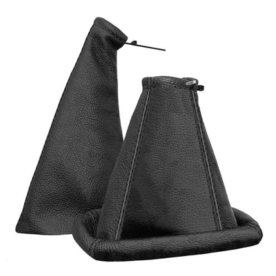 Borsa cambio e cuffia leva freno a mano per Opel Corsa B, Tigra A vera pelle - Immagine 1 di 4