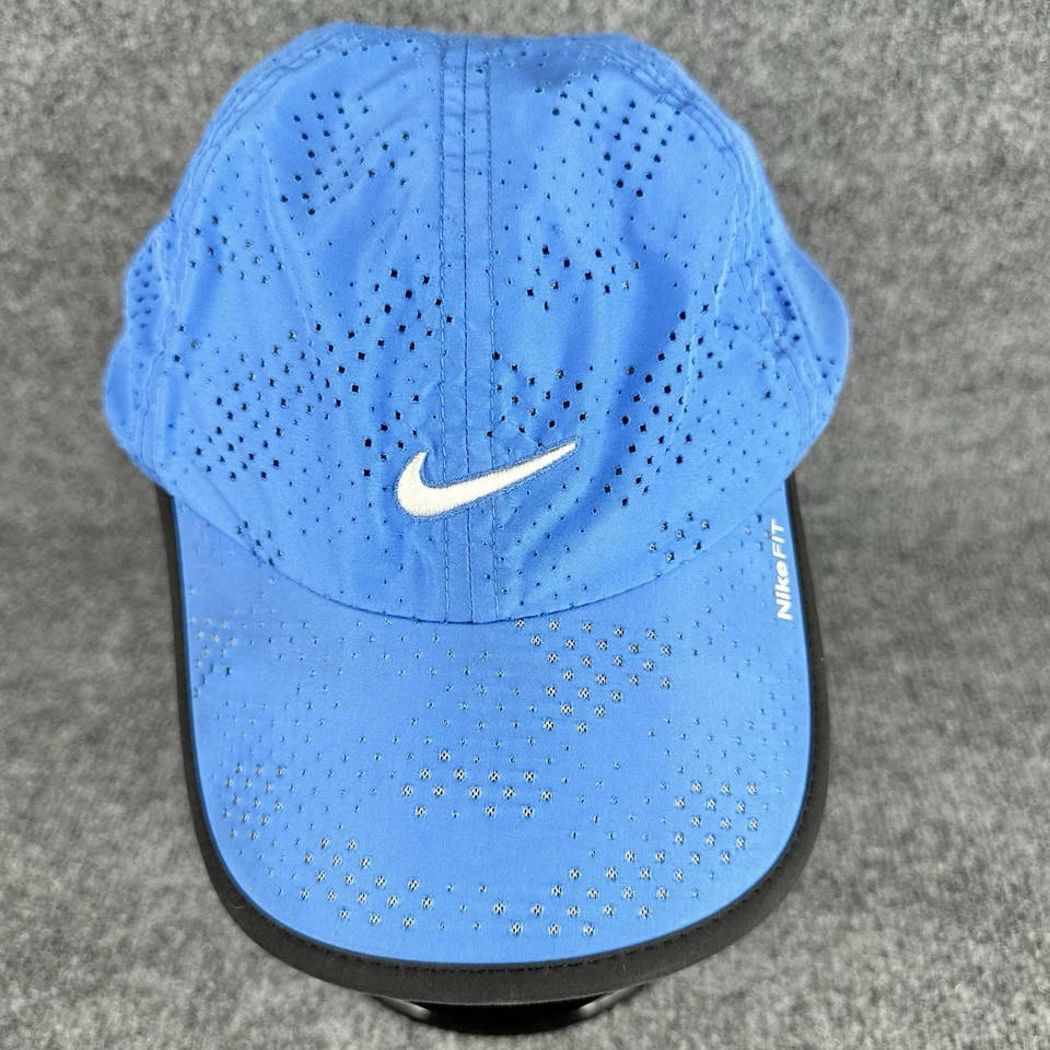 Nuevo Nike Fit 2007 adulto seco perforado ajustable Gorra/Gorra Golf/Tenis-Azul 218606-420 Foto 1 de 4