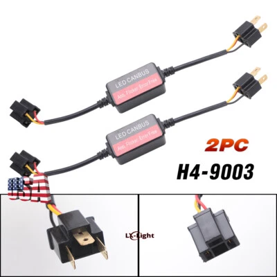 H4(9003) Anti-Flashing Harness Error Free Decoders for 5x7/7x6" Led Headlights - Image 1 of 3