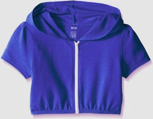 Soybu Kids Girls Blue Elsie Full-Zip Cropped Hoodie Sweatshirt Size M(8) - Picture 1 of 1
