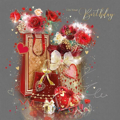 CHERRY ORCHARD PUBLISHING Birthday Card Female - Foil Finish - Cherry Orchard 6.2" x 6.2"