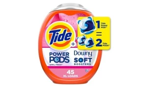 Tide Power PODs 2-in-1 Laundry Detergent Pods with Downy Soft Boosters, 45 Count - Picture 1 of 4