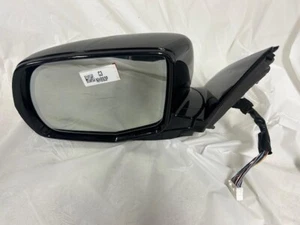 Espejo retrovisor negro lado del conductor izquierdo OE 2018-2020 Acura MDX LH de 20 cables OEM con cámara - Imagen 1 de 5