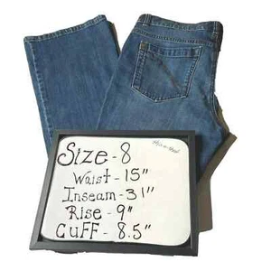 Axcess Stretch Favorite Fit Liz Claiborne Womens Jeans Size 8 Straight Leg Blue - Picture 1 of 9