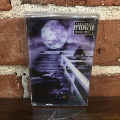 Eminem ‎– The Slim Shady LP Cassette 3D  lenticular cover purple Sealed/New - Image 1 of 2