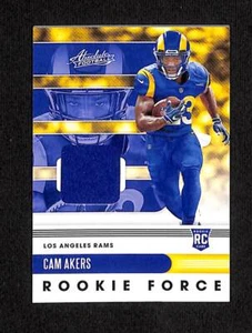 Cam Akers 2020 Absolute Rookie Force Jersey Relic Card; Los Angeles Rams - Picture 1 of 1