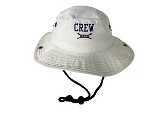 UNITED STATES CREW Brown Cotton TEAM USA ROWING HAT Wide-Brim Bucket Sun Cap S/M - Picture 1 of 10