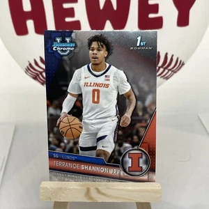 2023-2024 Bowman Chrome U Basketball Terrance Shannon Jr. 1st Bowman Illinois - Picture 1 of 2