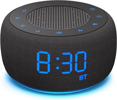 Bluetooth Speaker Alarm Clock with FM Radio - High Fidelity Sound, Full Range Di - Image 1 of 4
