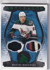 2023-24 UPPER DECK ARTIFACTS EMERALD JERSEY PATCH COYOTES - MATIAS MACCELLI /65