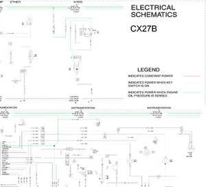 Case Excavator CX27B Electrical Wiring Diagram Manual - Picture 1 of 1