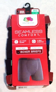 Fruit of the Loom 3 Pack Boys Boxer Briefs Size S 6-8 Comfort Underwear - Picture 1 of 5