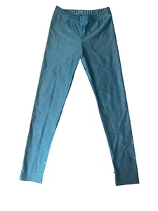 Pixie Lane Girls Hi Shine Ice Blue Leggings Size 9-10 - Picture 1 of 3