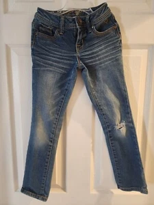 Girls Justice Jeans Zipper Girls Size 7S - Picture 1 of 3