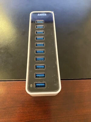 Anker USB 3.0 Data Hub SuperSpeed 10 port Built In Charging Port Model AH231 - Image 1 of 2