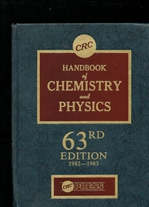 CRC Handbook of Chemistry and Physics 63rd edition 1982 through 1983 - Picture 1 of 3