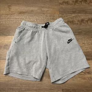 Nike Shorts Youth Large Gray Tech Fleece Athletic Basketball Baseball DA0826-063 - Picture 1 of 5