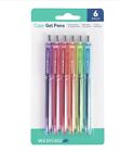 Stylos gel couleur WEXFORD multicolores, 6 stylos par paquet, 7 paquets, 42 stylos au total
