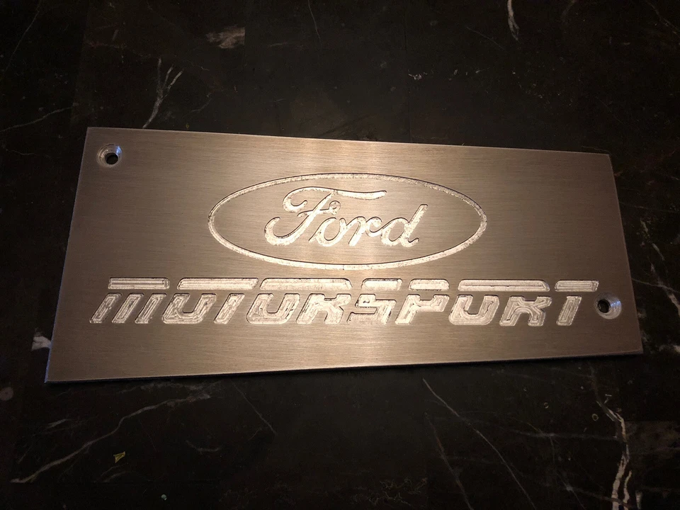 Placa colector admisión aluminio personalizado Ford 5.0 GT40 Mustang Ranger Bronco Foto 1 de 1