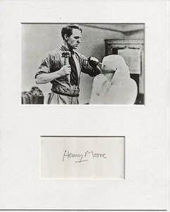 Henry Moore artist signed genuine authentic autograph signature UACC RD COA - Picture 1 of 1