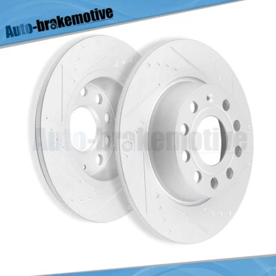 PARA VOLKSWAGEN GOLF SPORTWAGEN G3000 2015-2017 DISCOS DE FRENO TRASEROS DE FUNDICIÓN ROTORES Foto 1 de 4