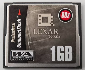 Lexar Media Cf Professional Wa Memory Card Storage Medium 2GB 80x Speed - Picture 1 of 3