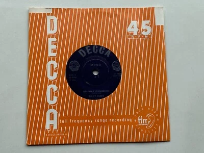 BILLY FURY   1980s  UK  45 HALFWAY TO PARADISE  CROSS MY HEART - Image 1 of 4