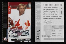 2006-07 In the Game-Used International Ice Signature Series Bobby Hull Auto HOF