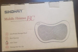 Sihohan Mobile Shiatsu EC Back Neck Massage Pillow Portable Heat Dual Direction - Picture 1 of 1