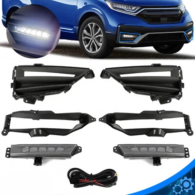 For Honda CRV CR-V 2020-22 2021 Front Bumper LED Fog Lights Lamps w/Wiring - Image 1 of 4