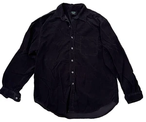 GUESS MENS BLACK CORDUROY TOP SIZE XL - Picture 1 of 4