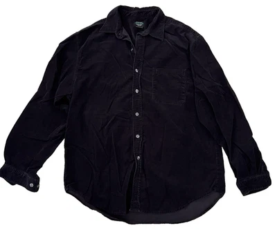 GUESS MENS BLACK CORDUROY TOP SIZE XL - Image 1 of 4