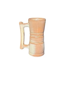 Frankoma Pottery Demitasse Marrón Tostado Latte Pequeña Taza Mango EE. UU. 26DC De Colección Usado en Excelente Condición - Imagen 1 de 7