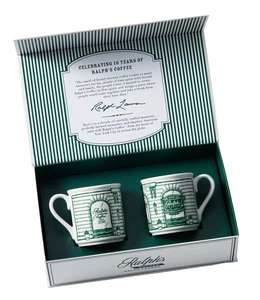 100 % authentisch limitierte Auflage Ralph's Kaffeebecher 10 Jahre Jubiläum Geschenkset - Bild 1 von 3