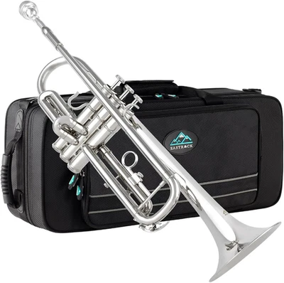 Set Tromba Placcato in Argento,Ottone Standard in Set per Studenti Principianti, - Immagine 1 di 4